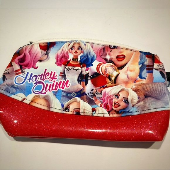 Handmade Harley Quinn Wristlet / Pouch - Picture 2 of 3